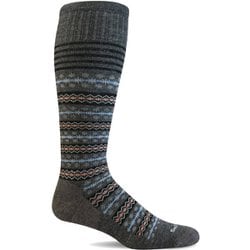 Mini Fairisle SW166W850 Charcoal S-Mサイズ(21.5-24cm) [アウトドア ソックス レディース]