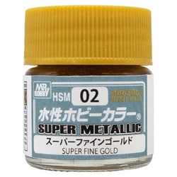 HSM02 水性ホビーカラー スーパーメタリック スーパーファインゴールド [プラモデル用塗料]