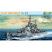 DR7052 1/700 WW.II アメリカ海軍 軽巡洋艦 U.S.S.サンディエゴ CL-53 [組立式プラスチックモデル]