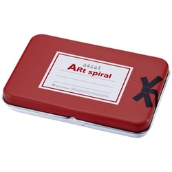 限定 缶入りメモ アートスパイラル 画用紙 40枚 KMSBD-24