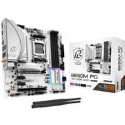 AMD B650 MicroATX WiFi+Bluetoothモジュール付属 ホワイトカラー マザーボード B650M PG Riptide WiFi White