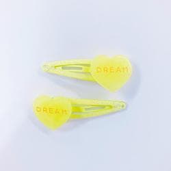 Q8706 minacute（ミナキュート） ドリームハート キャンディ2ONヘアピン イエロー