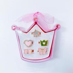 Q8577 minacute（ミナキュート） リング 5個セット プリンセス