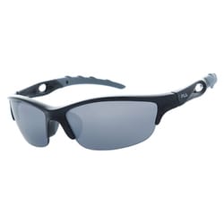 偏光スポーツサングラス FLS 4012 02 Shiny Metallic Black(Smoke/Silver Mirror) [スポーツサングラス]