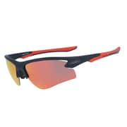 偏光スポーツサングラス PRX 6001 02 Matte Black/Red(Smoke Polar./Red Full REVO) [スポーツサングラス]