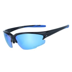 偏光スポーツサングラス PRX 6003 01 Shiny Black/Blue (Smoke Polar./Bule REVO) [スポーツサングラス]
