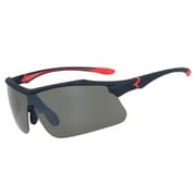 偏光スポーツサングラス PRX 6005 01 Soft touch Black/Red(Smoke Polar./Flash Mirror) [スポーツサングラス]