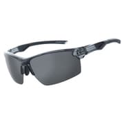 偏光スポーツサングラス SGB 4089 03 Shiny Clear Gray/Black(Smoke Polar./Flash Mirror) [スポーツサングラス]
