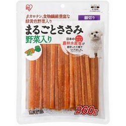 まるごとささみ ジャーキー 細切り 野菜入り P-IJ-HSEV260 [犬用おやつ 260g]