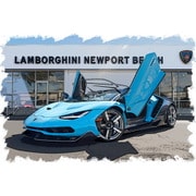 EM783E 1/43 ランボルギーニ Centenario Roadster LP770-4 2016 Rear Wing up ブルーセフェウス/ブルーへラ [レジンキャストミニカー]