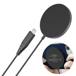 MagSafe ワイヤレス充電器 15W 軽量 超薄型 ブラック T518-F-C01