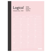 限定 ロジカルダイアリー2025月間ノートタイプA A6 ピンク NS-A602-25AP