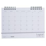 限定 ロジカルカレンダー2025卓上カレンダーWリング B6 ホワイト CLT-B602-25W