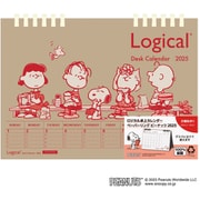 限定 ロジカルカレンダー2025卓上カレンダーペーパーリング B6 ピーナツS COC-CLTP-B602-25PS