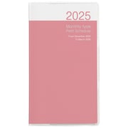 限定 プチスケジュール2025 マンスリー ピンク PSV-002-25P
