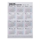 COC-CLP-A2-25 [限定 壁貼り年間カレンダー2025 ポスター/A2切]