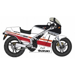 21764 スズキ RG500 後期型 “レッド/ホワイトカラー” [1/12スケール プラモデル]