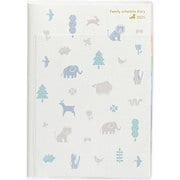 2025年 家族手帳 A5薄型 ZOO北欧ベージュ HZ041