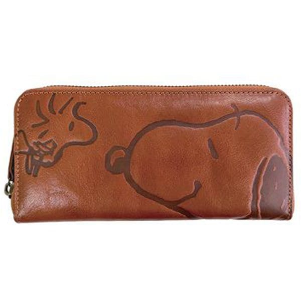 スヌーピーレザーコレクション SNOOPY Leather CollectionSN0143 [スヌーピーレザーコレクション スマイル 長財布 牛革 CA]Ω