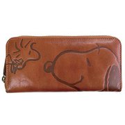 SN0143 [スヌーピーレザーコレクション スマイル 長財布 牛革 CA]