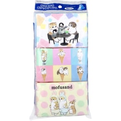 水に流せるポケットティシュ mofusand（モフサンド） 16枚（8組）×9個入