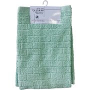 FO800504 [ホテルタイプ フェイスタオル 2枚組 ブリック GREEN 34×80cm]