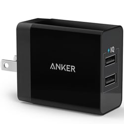 USB急速充電器 Anker 24W 2ポート 24W USB-A×2 折りたたみ式プラグ ブラック A2021N11