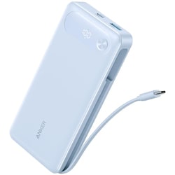 Anker Power Bank 20000mAh 87W Built-In USB-C ケーブル パープル A1383NV1