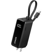 Anker Power Bank (30W, Fusion, Built-In ライトニングケーブル) ブラック A1636112