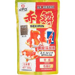 鯉の餌 日本動物薬品 赤鱗 SEKIRIN 450g S 粒サイズ3mm 錦鯉用色揚げフード