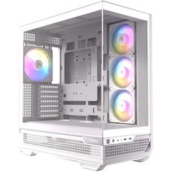 ピラーレスPCケース ホワイト ARGBファン搭載 C7 ARGB White