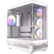 ピラーレスPCケース ホワイト ARGBファン搭載 C7 ARGB White