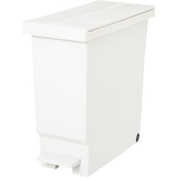 ゴミ箱 32L ふた付き ペダル 両開き ホワイト バタフライペダルペール