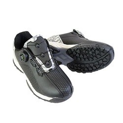 fosn-010m-015-BLACKxCAMO-255cm [ゴルフシューズ メンズ スパイクレス ダイヤルシューズ 25.5cm BLACKxCAMO]