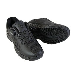 fosn-010m-013-BLACKxBLACK-265cm [ゴルフシューズ メンズ スパイクレス ダイヤルシューズ 26.5cm BLACKxBLACK]
