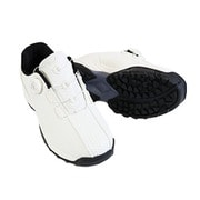 fosn-010m-013-WHITExWHITE-260cm [ゴルフシューズ メンズ スパイクレス ダイヤルシューズ 26.0cm WHITExWHITE]