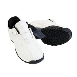 fosn-010m-013-WHITExWHITE-250cm [ゴルフシューズ メンズ スパイクレス ダイヤルシューズ 25.0cm WHITExWHITE]