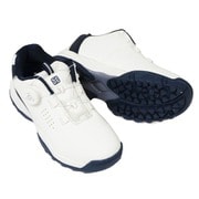 fosn-011l-WHITExNAVY-230cm [ゴルフシューズ レディース スパイクレス ダイヤルシューズ EASY3 WHITE×NAVY 23.0cm]