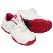 fosn-011l-WHITExPINK-230cm [ゴルフシューズ レディース スパイクレス ダイヤルシューズ EASY3 WHITE×PINK 23.0cm]