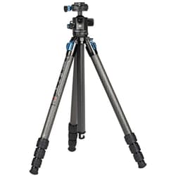 STシリーズ カーボンファイバー製防水4段ビデオ三脚セット（ミラーレスカメラ用） ST-124＋ST-10X-JP