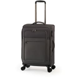 スーツケース TRIPLAYER（トリップレイヤー）ソフトタイプ 旅行日数目安：5～6泊 53L（+8）L TSAロック搭載 超軽量 日本国内設計 拡張可能&南京錠ロック簡単ファスナー付 ALP-7110-22 グレー