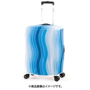 伸縮スーツケースカバー M ウェーブブルー