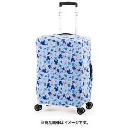 伸縮スーツケースカバー M フラワーグレー