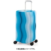 伸縮スーツケースカバー BOX-M ウェーブブルー