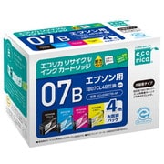 互換リサイクルインクカートリッジ エプソン IB07CL4B互換 ECI-EIB07B-4P