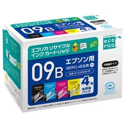 互換リサイクルインクカートリッジ エプソン IB09CL4B互換 ECI-EIB09B-4P