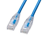 LANケーブル CAT6A カテゴリ6A ツメ折れ防止 やわらか スリム より線 20m ブルー KB-SL6AYS-20BL
