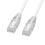LANケーブル CAT6A カテゴリ6A ツメ折れ防止 やわらか スリム より線 20m ホワイト KB-SL6AYS-20W