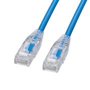 LANケーブル CAT6 カテゴリ6 ツメ折れ防止 やわらか スリム より線 20m ブルー KB-SL6YS-20BL