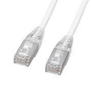 LANケーブル CAT7 カテゴリ7 ツメ折れ防止 やわらか スリム より線 0.5m ホワイト KB-SL7YS-005W